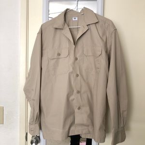 Uniqlo Mens Oversized Long Sleeve Work Shirt